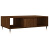 Table basse chêne marron 104x60x35 cm bois d'ingénierie 