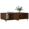 Table basse chêne marron 104x60x35 cm bois d'ingénierie 