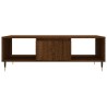Table basse chêne marron 104x60x35 cm bois d'ingénierie 