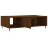Table basse chêne marron 104x60x35 cm bois d'ingénierie 