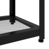 Table basse Gris et noir 90x45x45 cm MDF et fer 