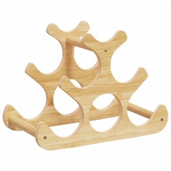 Casier à vin pour 6 bouteilles 35x18x25,5 cm bambou 