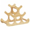 Casier à vin pour 6 bouteilles 35x18x25,5 cm bambou 