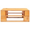 Pouf palette de jardin marron miel bois de pin imprégné 