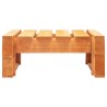 Pouf palette de jardin marron miel bois de pin imprégné 