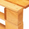 Pouf palette de jardin marron miel bois de pin imprégné 