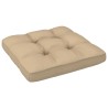 Pouf palette de jardin marron miel bois de pin imprégné 