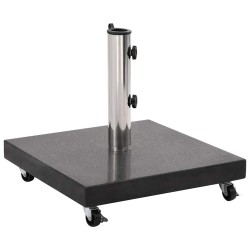 Socle de parasol Granite 30 kg Carré Noir 