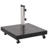 Socle de parasol Granite 30 kg Carré Noir 