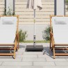 Socle de parasol Granite 30 kg Carré Noir 