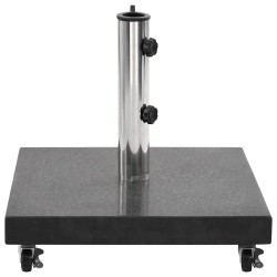 Socle de parasol Granite 30 kg Carré Noir 