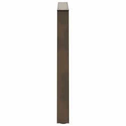 Pieds de table à manger en forme de V, 2 pièces, acier naturel, 90 x (72-73,3) cm 