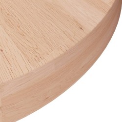 Dessus de table rond Ø30x4 cm Bois de chêne massif non traité 