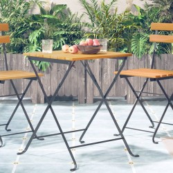 Table de bistro 55x54x71 cm Bois d'acacia massif 