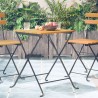 Table de bistro 55x54x71 cm Bois d'acacia massif 