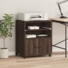 Support d'imprimante avec roulettes chêne marron 60x48x74 cm 