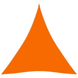 Voile de parasol tissu oxford triangulaire 3,6x3,6x3,6 m orange 