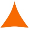 Voile de parasol tissu oxford triangulaire 3,6x3,6x3,6 m orange 