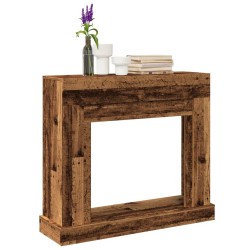 Cadre de cheminée vieux bois 100x30x87,5 cm bois d'ingénierie 
