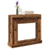 Cadre de cheminée vieux bois 100x30x87,5 cm bois d'ingénierie 
