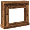 Cadre de cheminée vieux bois 100x30x87,5 cm bois d'ingénierie 