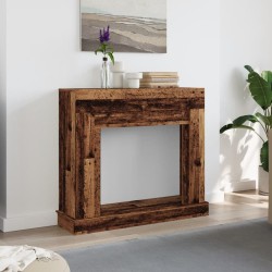 Cadre de cheminée vieux bois 100x30x87,5 cm bois d'ingénierie 