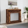 Cadre de cheminée vieux bois 100x30x87,5 cm bois d'ingénierie 