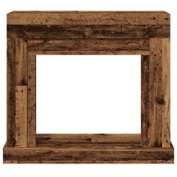 Cadre de cheminée vieux bois 100x30x87,5 cm bois d'ingénierie 