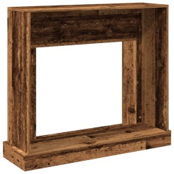 Cadre de cheminée vieux bois 100x30x87,5 cm bois d'ingénierie 