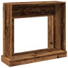 Cadre de cheminée vieux bois 100x30x87,5 cm bois d'ingénierie 
