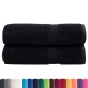 Serviettes de douche de qualité supérieure SOLUND 2 pcs noir 