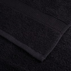Serviettes de douche de qualité supérieure SOLUND 2 pcs noir 