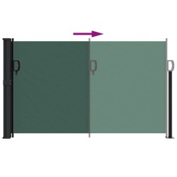 Auvent latéral rétractable vert foncé 120x500 cm 