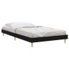 Cadre de lit sans matelas noir 100x200 cm bois d'ingénierie 
