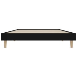 Cadre de lit sans matelas noir 100x200 cm bois d'ingénierie 