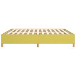 Cadre de lit sans matelas vert 160x200 cm tissu 
