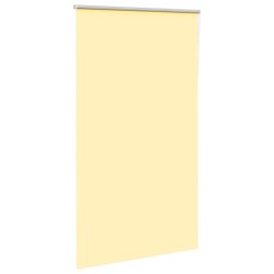 Store enrouleur occultant jaune largeur du tissu 116,6 cm 