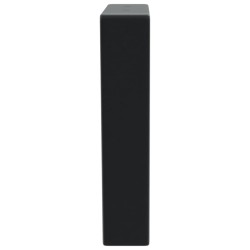 Supports d'étagères pour lavabo 2 pcs noir trapèze acier 