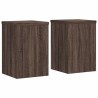 Supports pour plantes 2 pcs chêne marron bois d'ingénierie 