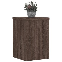 Supports pour plantes 2 pcs chêne marron bois d'ingénierie 