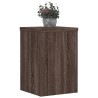 Supports pour plantes 2 pcs chêne marron bois d'ingénierie 