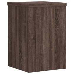 Supports pour plantes 2 pcs chêne marron bois d'ingénierie 