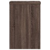 Supports pour plantes 2 pcs chêne marron bois d'ingénierie 