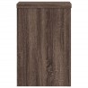 Supports pour plantes 2 pcs chêne marron bois d'ingénierie 