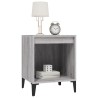 Table de chevet Sonoma gris 40x35x50 cm 
