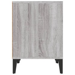 Table de chevet Sonoma gris 40x35x50 cm 