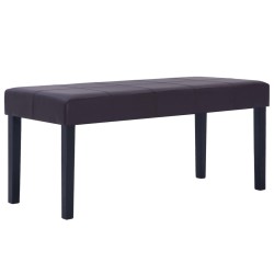 Banc 106 cm Marron Similicuir 