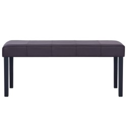 Banc 106 cm Marron Similicuir 