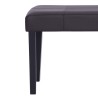 Banc 106 cm Marron Similicuir 