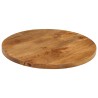 Dessus de table Ø 40x2,5 cm rond bois de manguier massif 